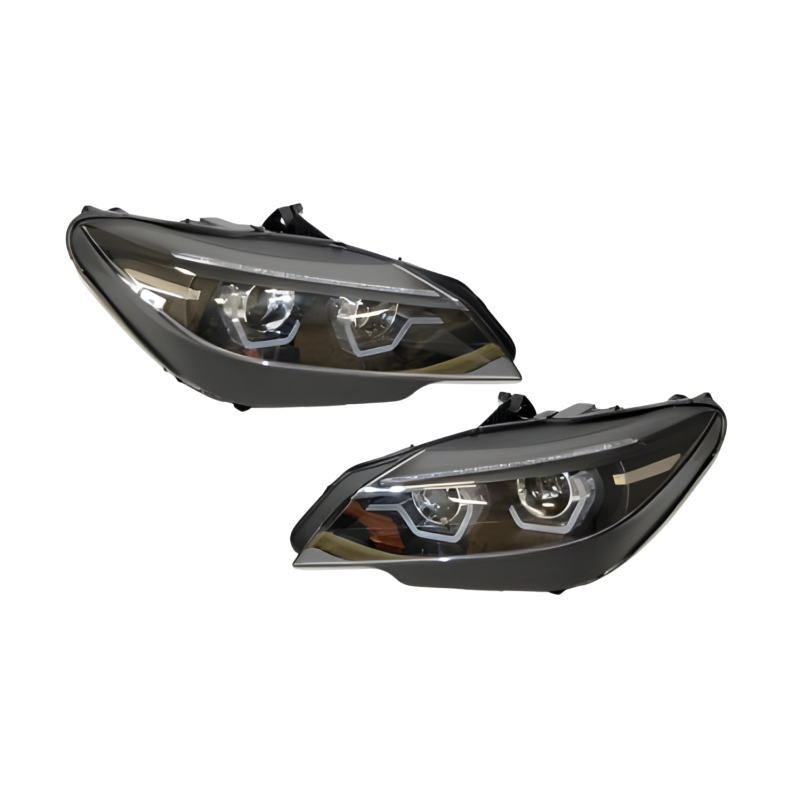 Set Of Headlamps BMW Z4 E89 09-13 Black Drl Xenon
