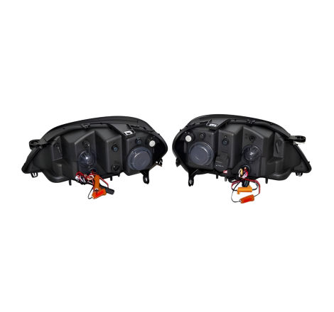 Set Of Headlamps Day Light Mercedes W164 05-08 Led sequential flashing Black