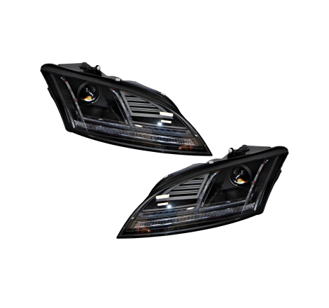 Set Of Headlamps Day Light AUDI TT 10-15 Xenon DRL Black