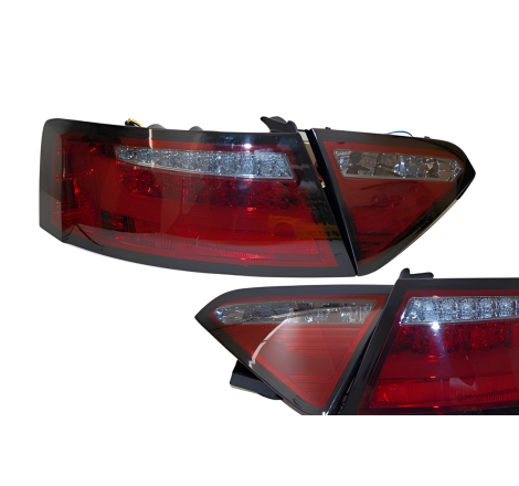 Fanali Posteriori Audi A5 2-4P 07-09 Led Red/Smoked Cardna