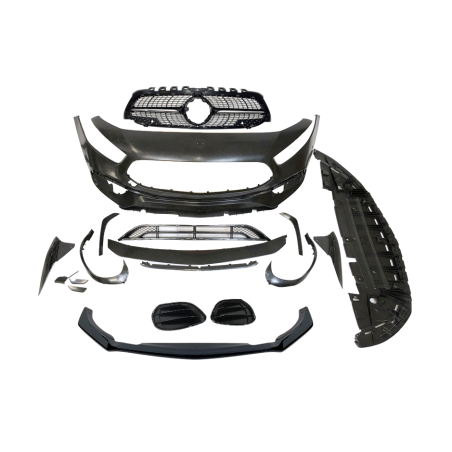 Front Bumper Mercedes W177 / V177 Look A45 S Diamond II Front Spoiler