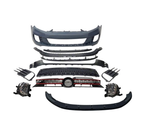 Paraurti Anteriore Volkswagen Golf 6 Look GTI Spoiler Anteriore
