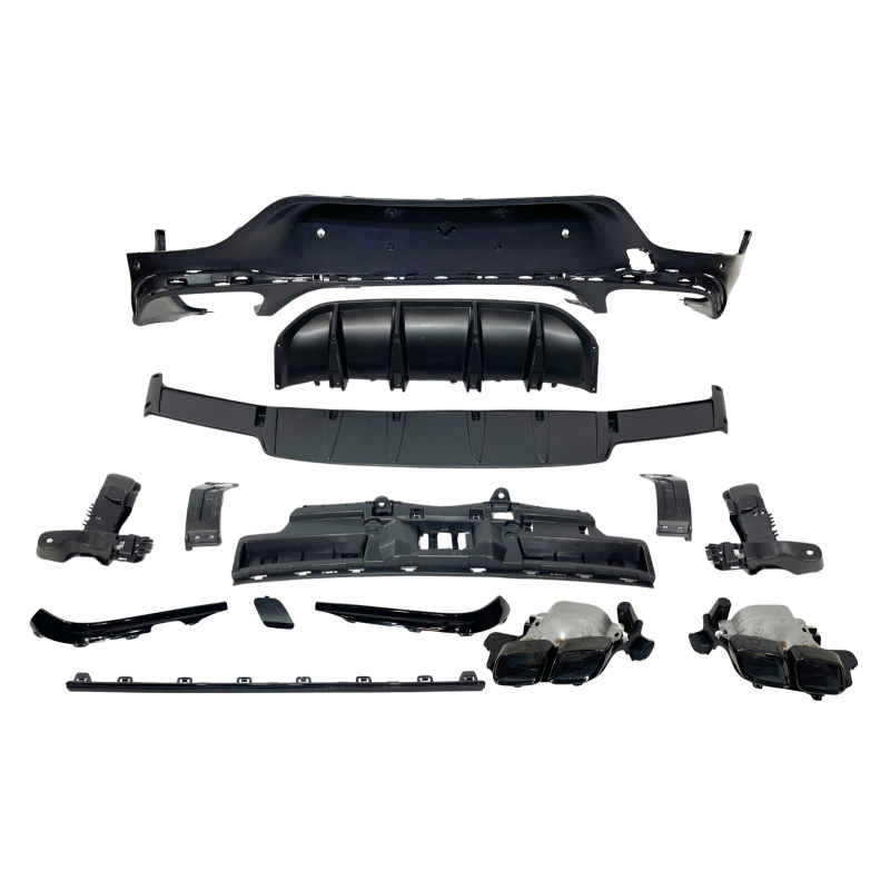 Rear Diffuser Mercedes GLC X253 COUPE 2020+ Look GLC63 Black