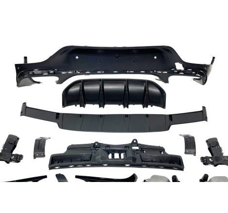 Difusor Trasero Mercedes GLC X253 COUPE 2020+ Look GLC63 Black