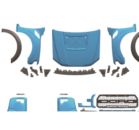 Kit Estetici Ford Ranger 2012-2021 Look F150