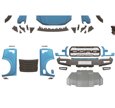 Body Kit Ford Ranger 2012-2021 Look F150