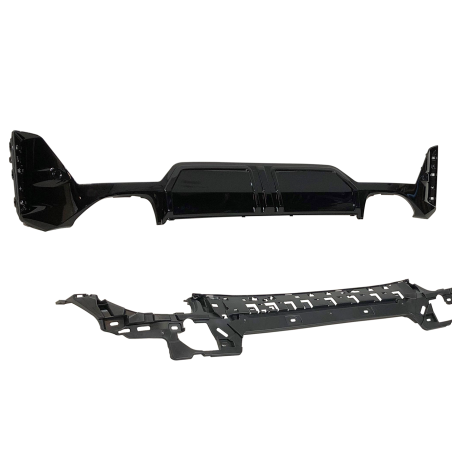 Diffusore Posteriore BMW G20 / G21 LCI Look M Performance Nero lucido
