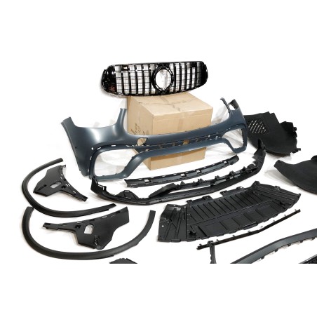 Pare-Choc Avant Mercedes X253 / C253 GLC 2020-2022 look AMG GLC63 Black