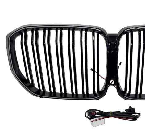 Parrilla BMW G05 X5 LED Negro Brillo