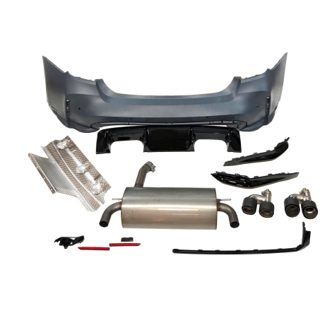 Paragolpes Trasero BMW F30 Look G80 Escape