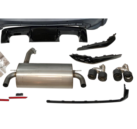 Rear Bumper BMW F30 Look G80 Exhaust