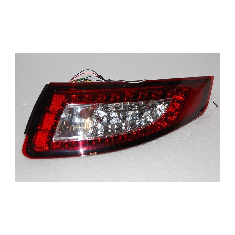 Set Of Rear Tail Lights Porsche 997 2005-2009, Led Red/Smoked