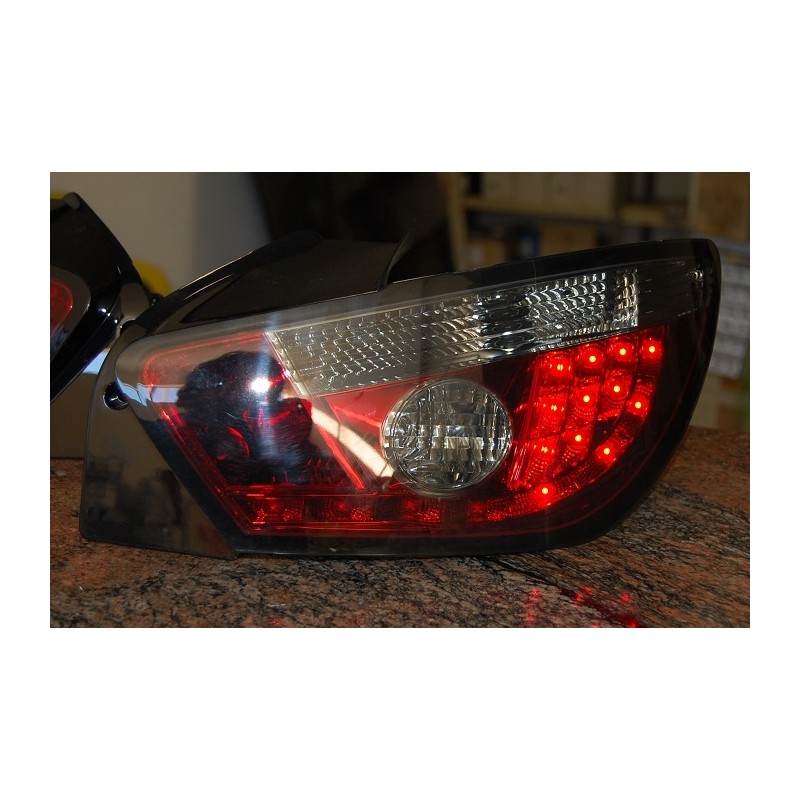 Fanali Posteriori Seat Ibiza '08 3P Led Smoked