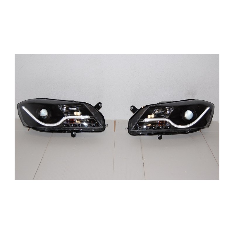 Faros Delanteros Volkswagen Passat 2012 Luz Dia Lti Black