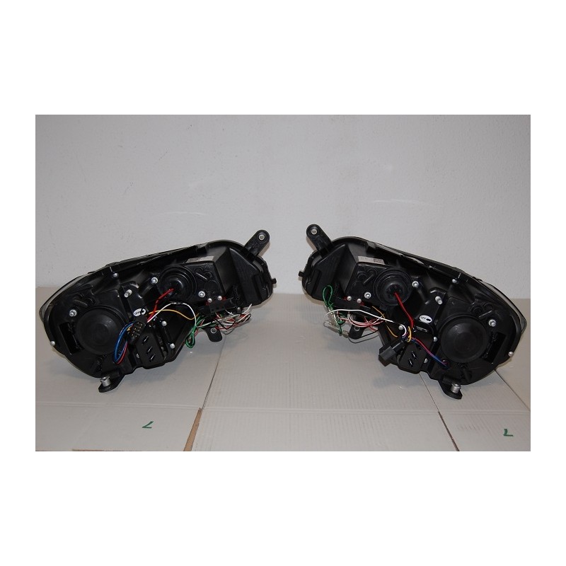 Set Of Headlamps Daylight Volkswagen Passat 2012 Lti Black