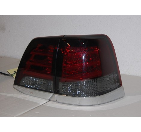Feux Arrières Toyota Land Cruiser Fj200 08 Led Rouge Fumé