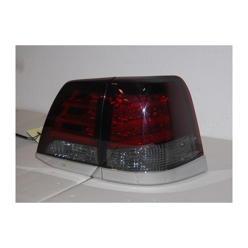 Feux Arrières Toyota Land Cruiser Fj200 08 Led Rouge Fumé