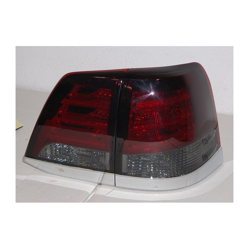 Feux Arrières Toyota Land Cruiser Fj200 08 Led Rouge Fumé