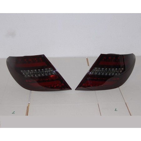 Set Of Rear Tail Lights Cardna Mercedes W204 2007-2010 Lightbar Red Smoked