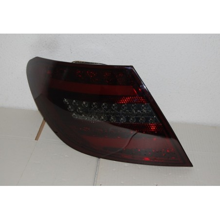 Set Of Rear Tail Lights Cardna Mercedes W204 2007-2010 Lightbar Red Smoked
