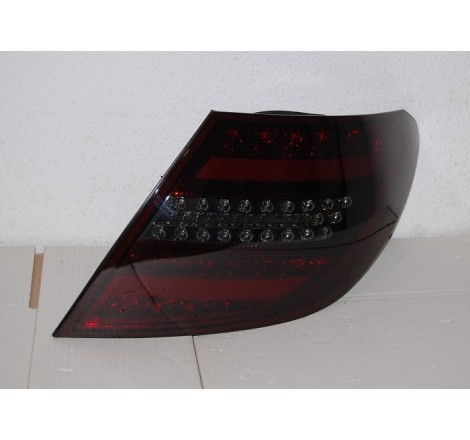Set Of Rear Tail Lights Cardna Mercedes W204 2007-2010 Lightbar Red Smoked