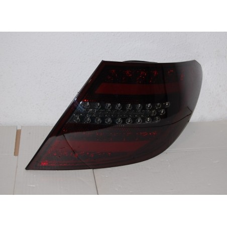 Set Of Rear Tail Lights Cardna Mercedes W204 2007-2010 Lightbar Red Smoked
