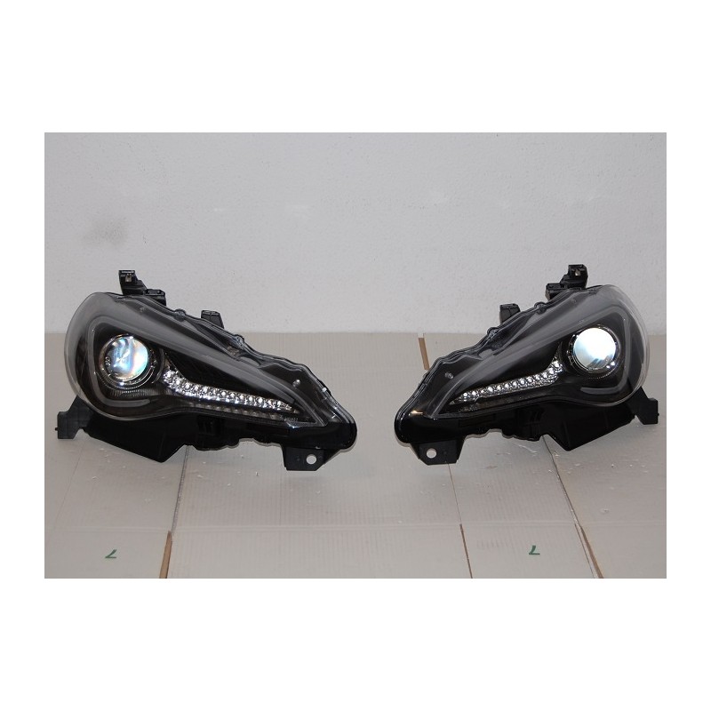 Faros Delanteros Toyota GT 86 2012 Luz Dia Black