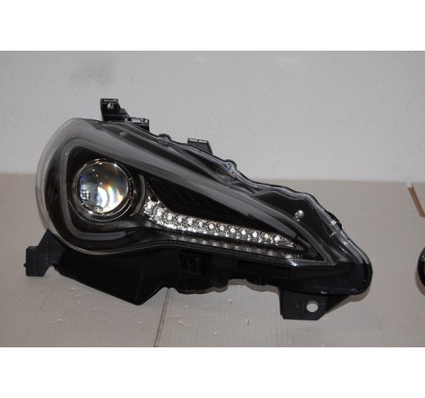 Faros Delanteros Toyota GT 86 2012 Luz Dia Black