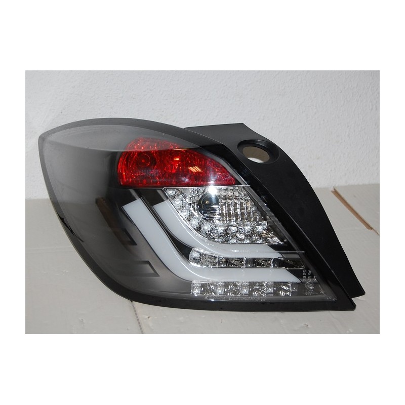 Set Of Rear Tail Lights Cardna Opel Astra H 2004-2008 3 Door Led Black Flashing Led