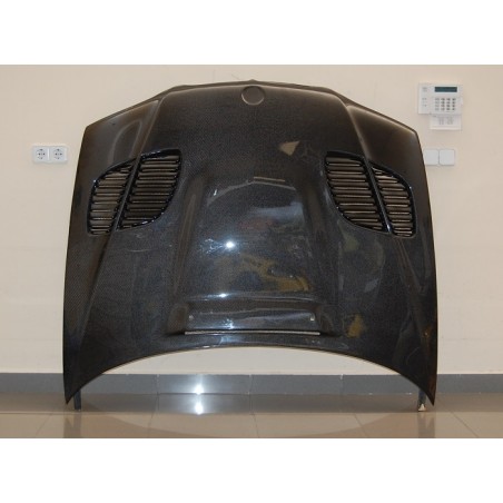 Capot Carbone BMW E46 '02-06 4P. Look M3 GTR C/T