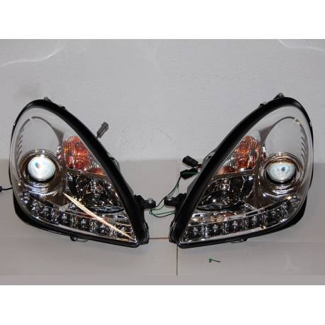 Set Of Headlamps Day Light Mercedes SLK 2004-2010 R171