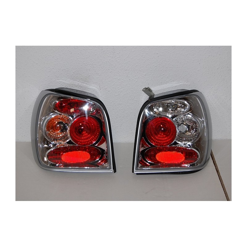 Set Of Rear Tail Lights Volkswagen Polo 1999-2001 Lexus Chromed