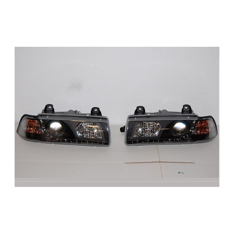 Fanali Anteriore Day Light BMW E36 '92 4P. Black