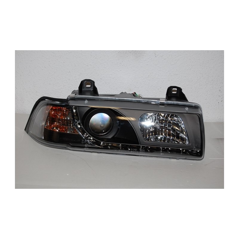 Fanali Anteriore Day Light BMW E36 '92 4P. Black