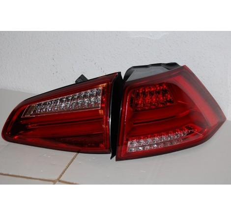 Pilotes arrières VOLKSWAGEN GOLF 7 13 LED RED CARDNA
