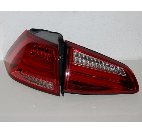 Pilotes arrières VOLKSWAGEN GOLF 7 13 LED RED CARDNA