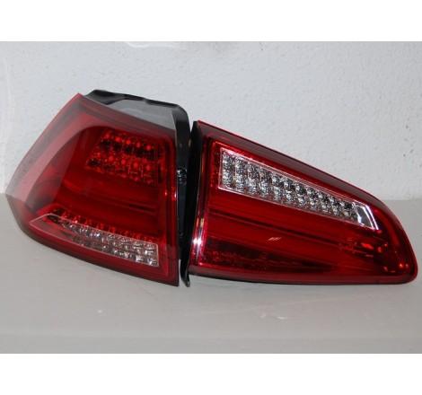 Pilotes arrières VOLKSWAGEN GOLF 7 13 LED RED CARDNA