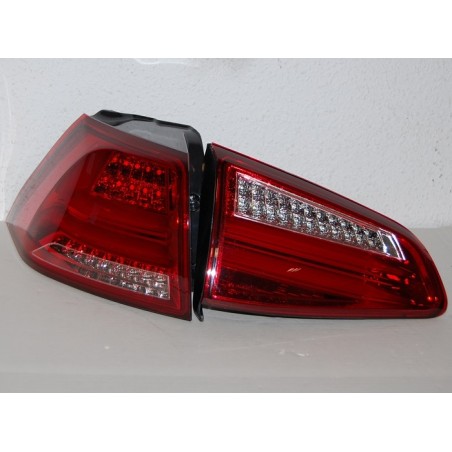Pilotes arrières VOLKSWAGEN GOLF 7 13 LED RED CARDNA
