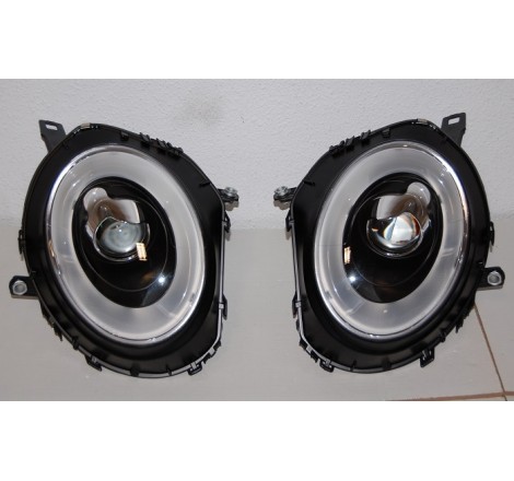 Faros delanteros Mini Cooper 06-10 black R55 / R56 / R57