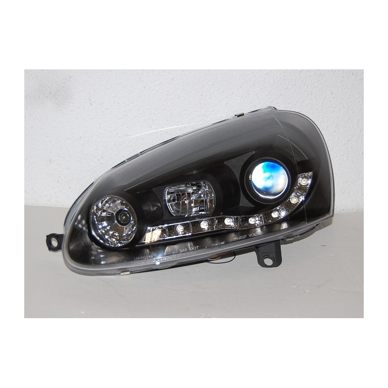 Fanali Day Light Volkswagen Golf 5 Neri