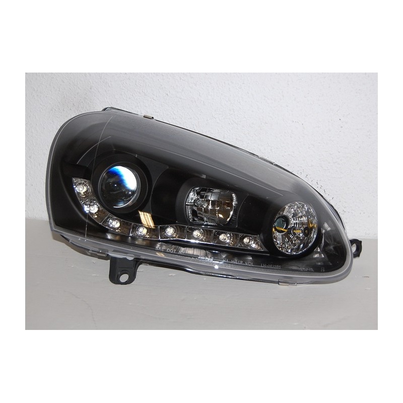 Fanali Day Light Volkswagen Golf 5 Neri