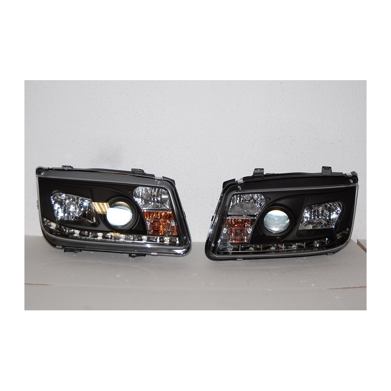 Fanali Day Light Volkswagen Bora/Jetta 4 '99 Black