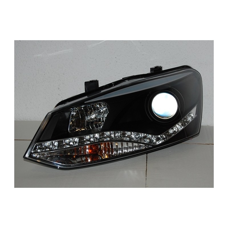 Fanali Day Light Volkswagen Polo '10, Black