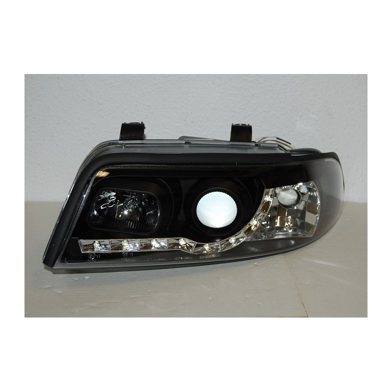 Faros Delanteros Luz De Dia Audi A4 '99-01 Black