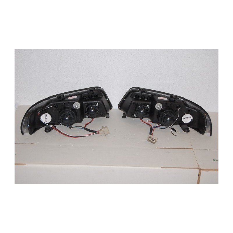 Faros Delanteros Luz De Dia Audi A4 '99-01 Black