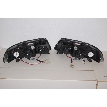 Faros Delanteros Luz De Dia Audi A4 '99-01 Black