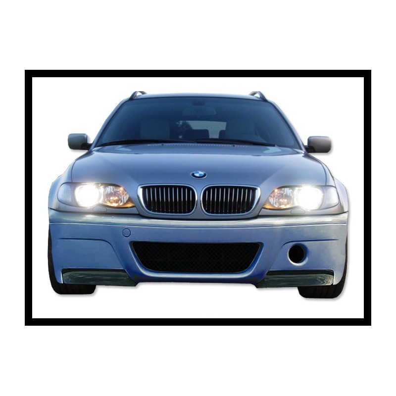 Front Bumper BMW E46 98-05, 2 Or 4-Door With Carbon Fibre Tips Look CSL