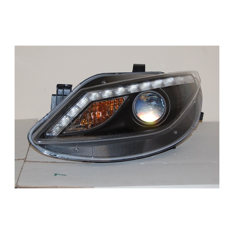 Fanali Anteriori Day Light Seat Ibiza 09 Luz Dia Black Interm. Led